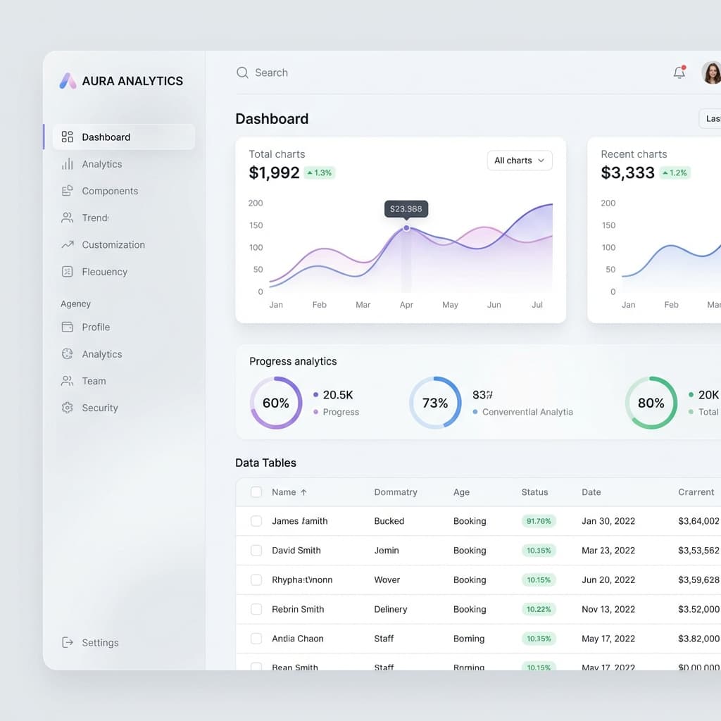 Client Dashboard Mockup